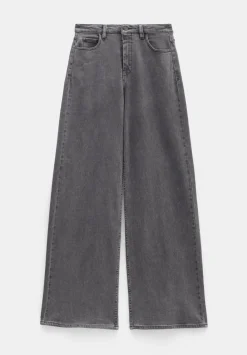 hush Jeans|Nessa Wide Leg Jeans washed grey denim
