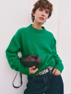 hush Jumpers & Cardigans|Nina Merino Wool Jumper Bright Green