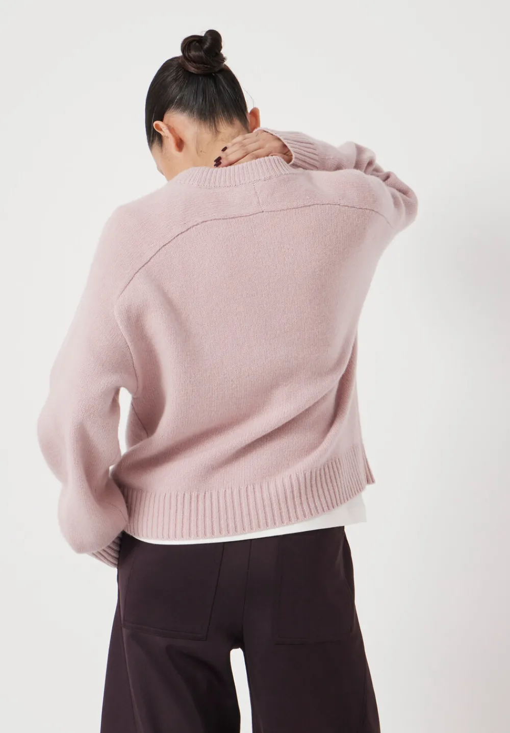 hush Jumpers & Cardigans|Nina Merino Wool Jumper Blush Pink