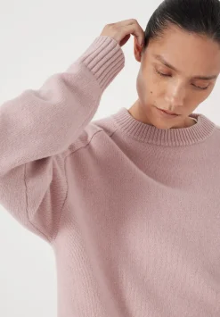 hush Jumpers & Cardigans|Nina Merino Wool Jumper Blush Pink