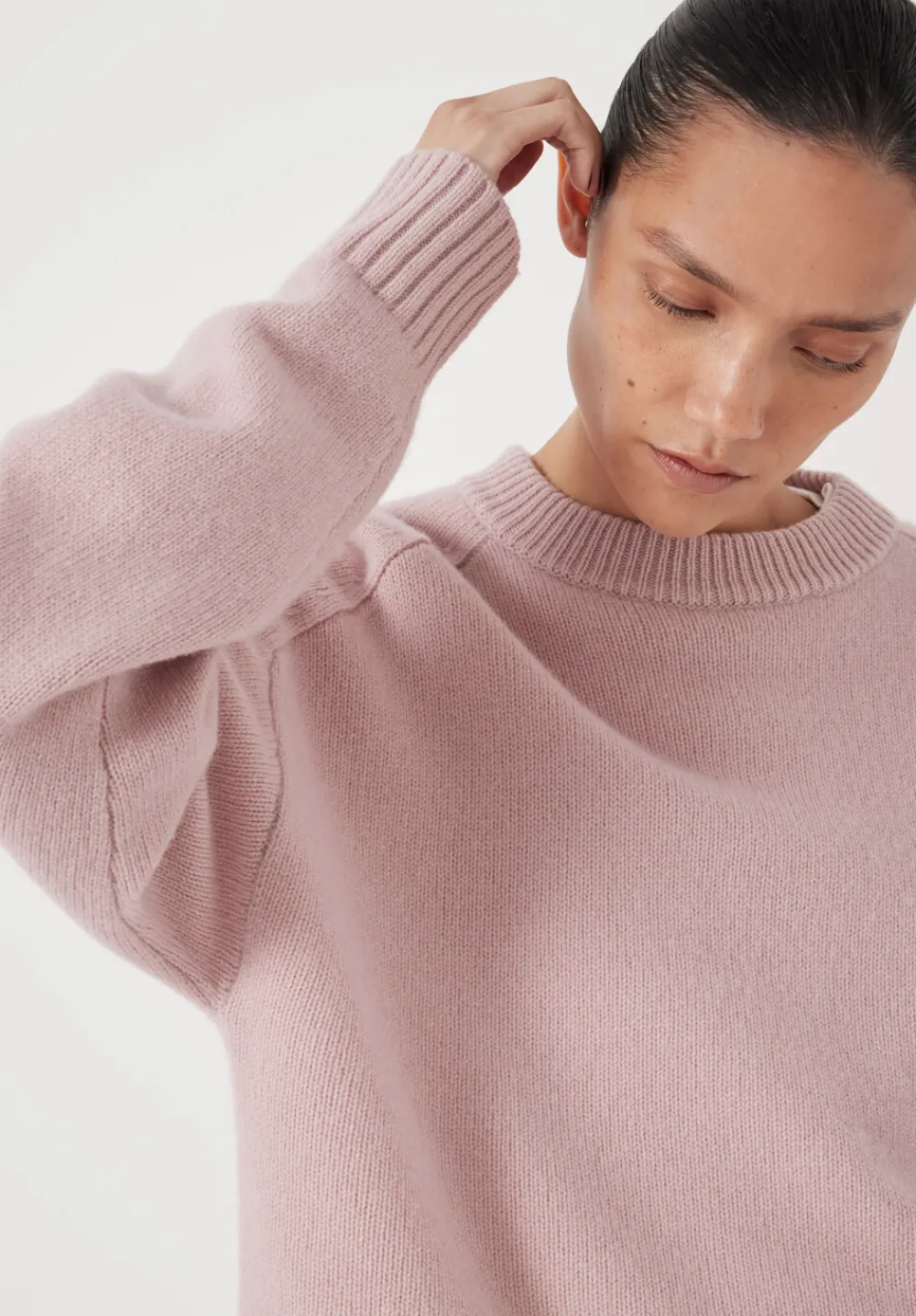 hush Jumpers & Cardigans|Nina Merino Wool Jumper Blush Pink