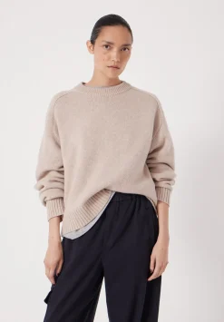 hush Jumpers & Cardigans|Nina Merino Wool Jumper Oatmeal
