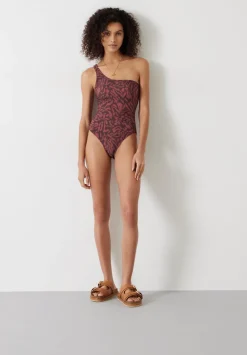 hush Swimwear & Beachwear|Oakley One Shoulder Swimsuit Sunbaked Animal