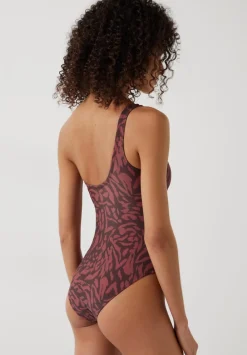hush Swimwear & Beachwear|Oakley One Shoulder Swimsuit Sunbaked Animal