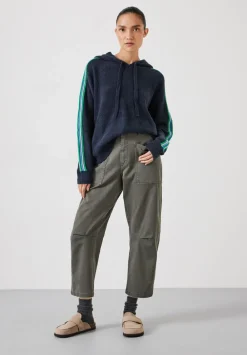 hush Sweatshirts & Hoodies|Jumpers & Cardigans|Olivia Ottoman Stripe Hoodie Navy