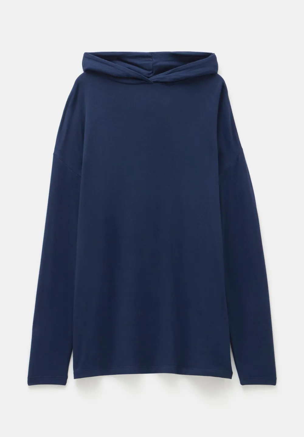 hush Sweatshirts & Hoodies|Orla Lightweight Oversized Longline Hoodie Midnight Navy