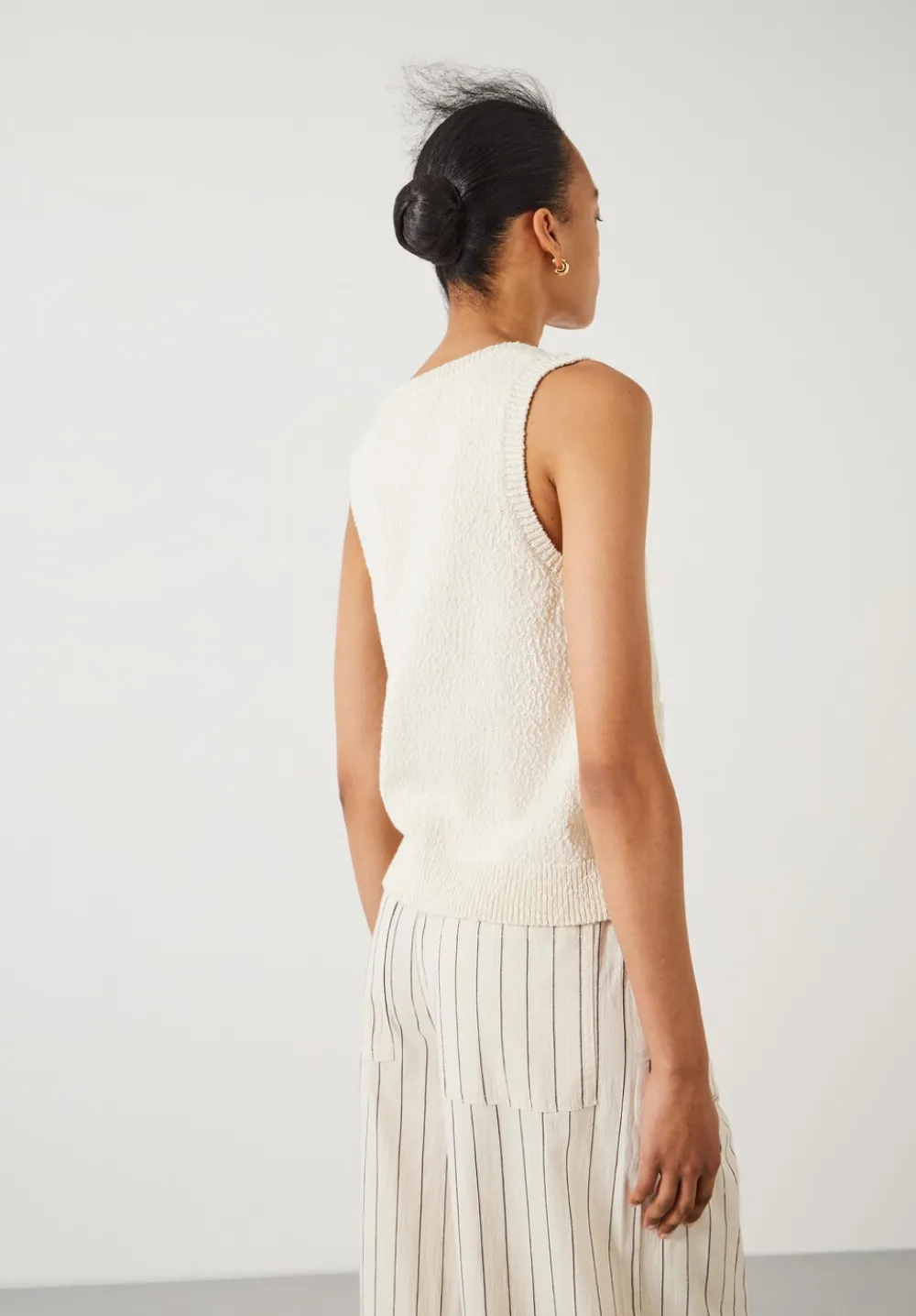 hush Tops & T-Shirts|Jumpers & Cardigans|Ottiline Knitted Waistcoat Soft White