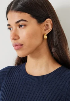hush Jewellery|Parker Teardrop Hoop Earrings Gold