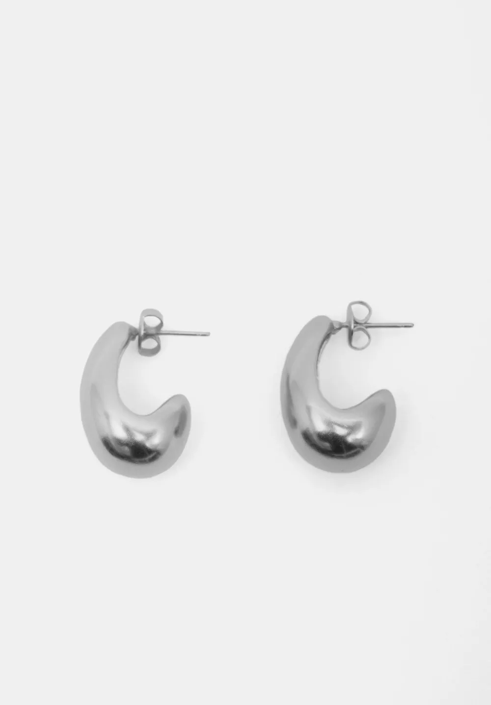 hush Jewellery|Parker Teardrop Hoop Earrings Silver - Jewellery