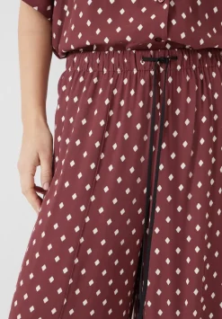 hush Jeans|Trousers|Petunia Printed Trousers Diamond Red