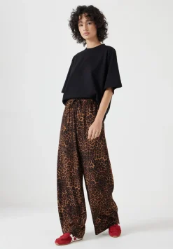 hush Jeans|Trousers|Petunia Printed Trousers Brown Leopard Print