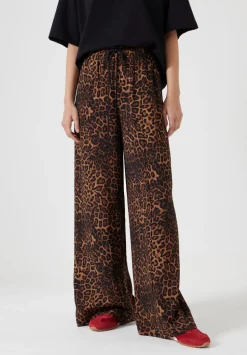 hush Jeans|Trousers|Petunia Printed Trousers Brown Leopard Print