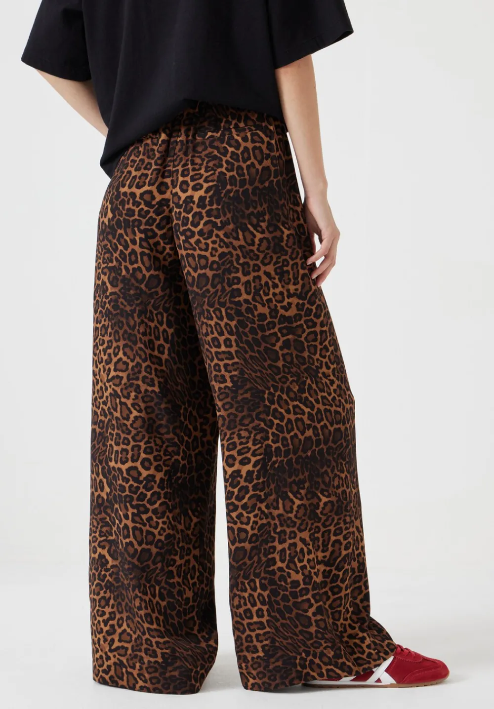 hush Jeans|Trousers|Petunia Printed Trousers Brown Leopard Print