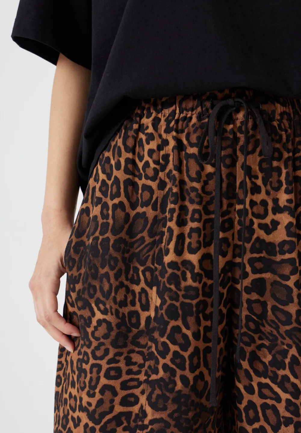 hush Jeans|Trousers|Petunia Printed Trousers Brown Leopard Print