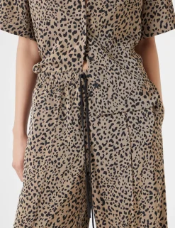hush Jeans|Trousers|Petunia Printed Trousers Brown Animal Mark