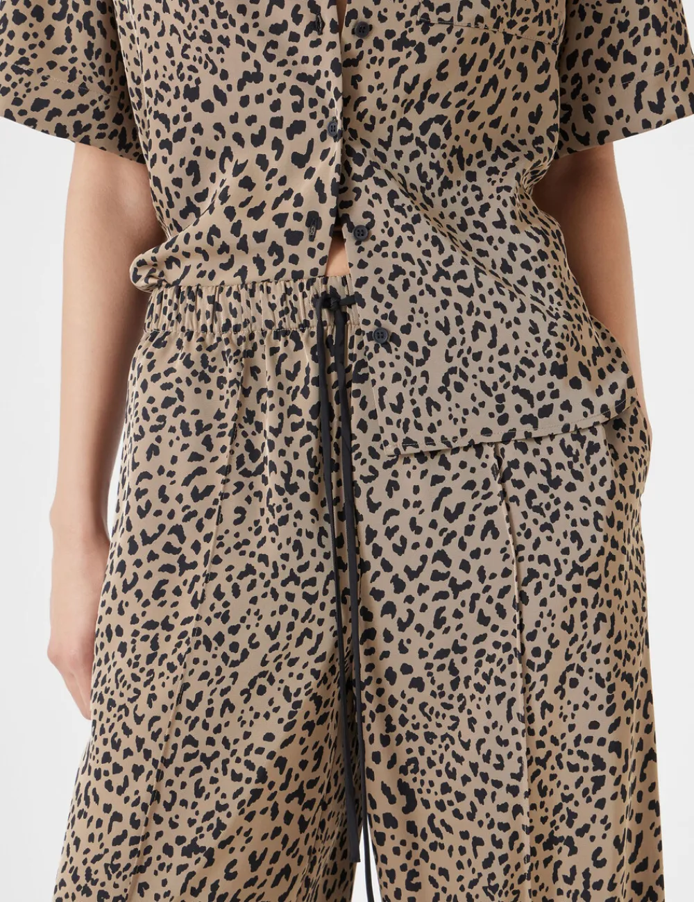 hush Jeans|Trousers|Petunia Printed Trousers Brown Animal Mark