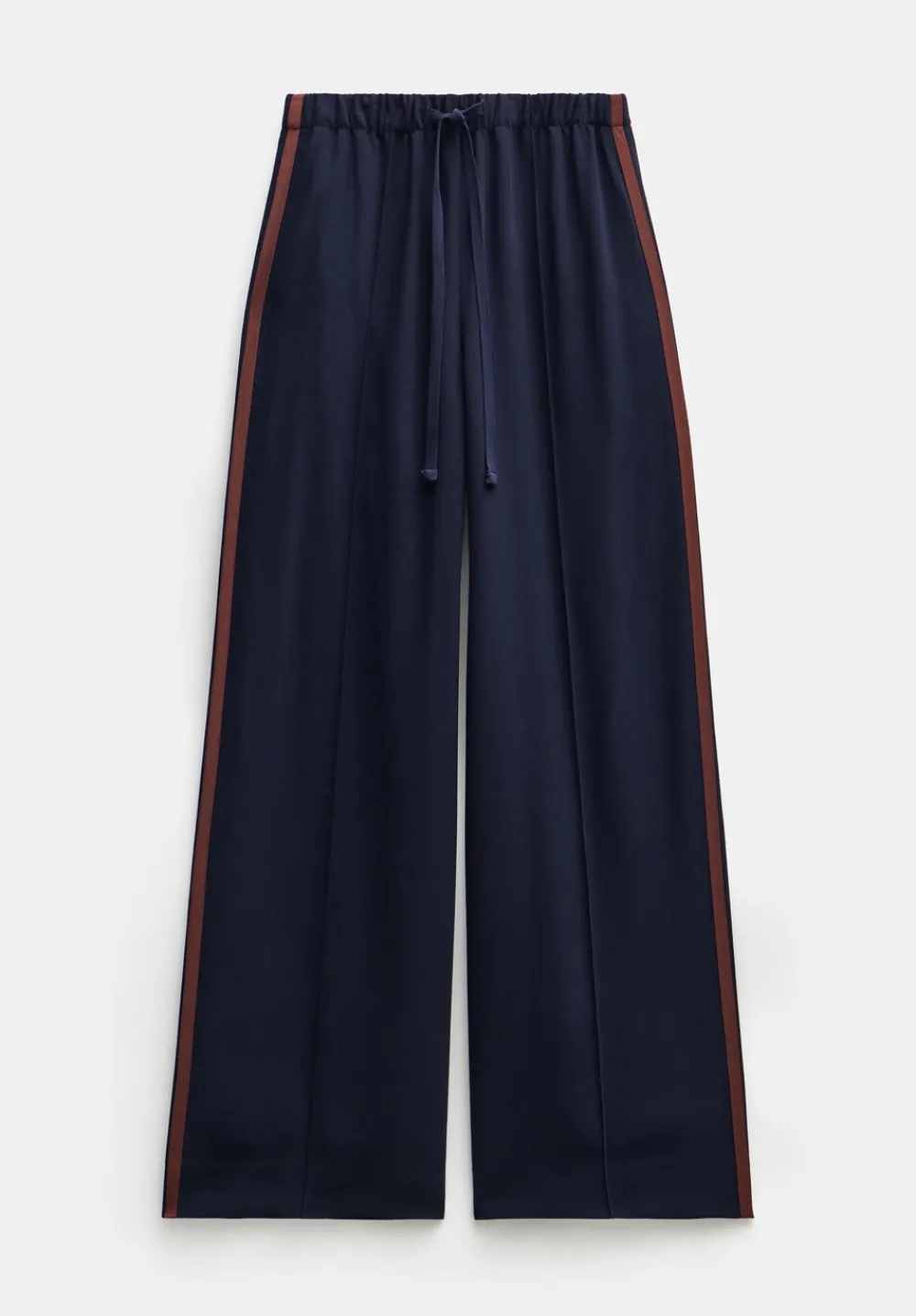 hush Trousers|Petunia Side Stripe Trousers Navy