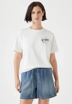 hush Tops & T-Shirts|Pickled Graphic T-Shirt Off White