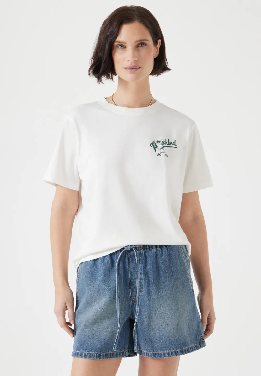 hush Tops & T-Shirts|Pickled Graphic T-Shirt Off White