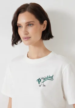 hush Tops & T-Shirts|Pickled Graphic T-Shirt Off White