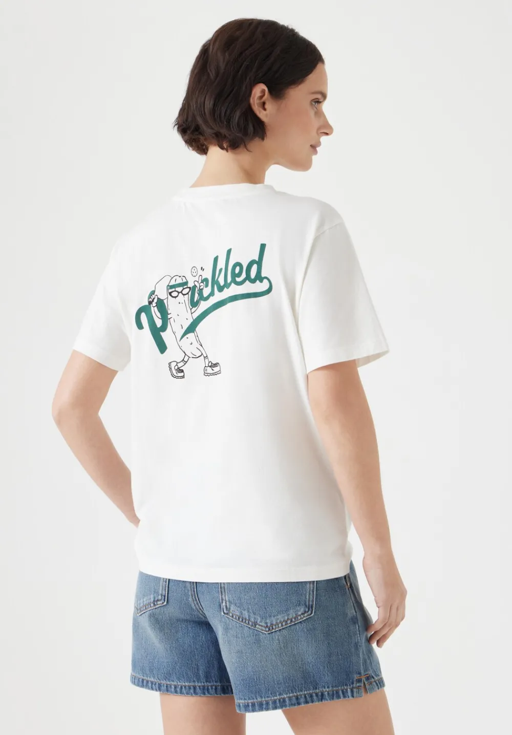 hush Tops & T-Shirts|Pickled Graphic T-Shirt Off White