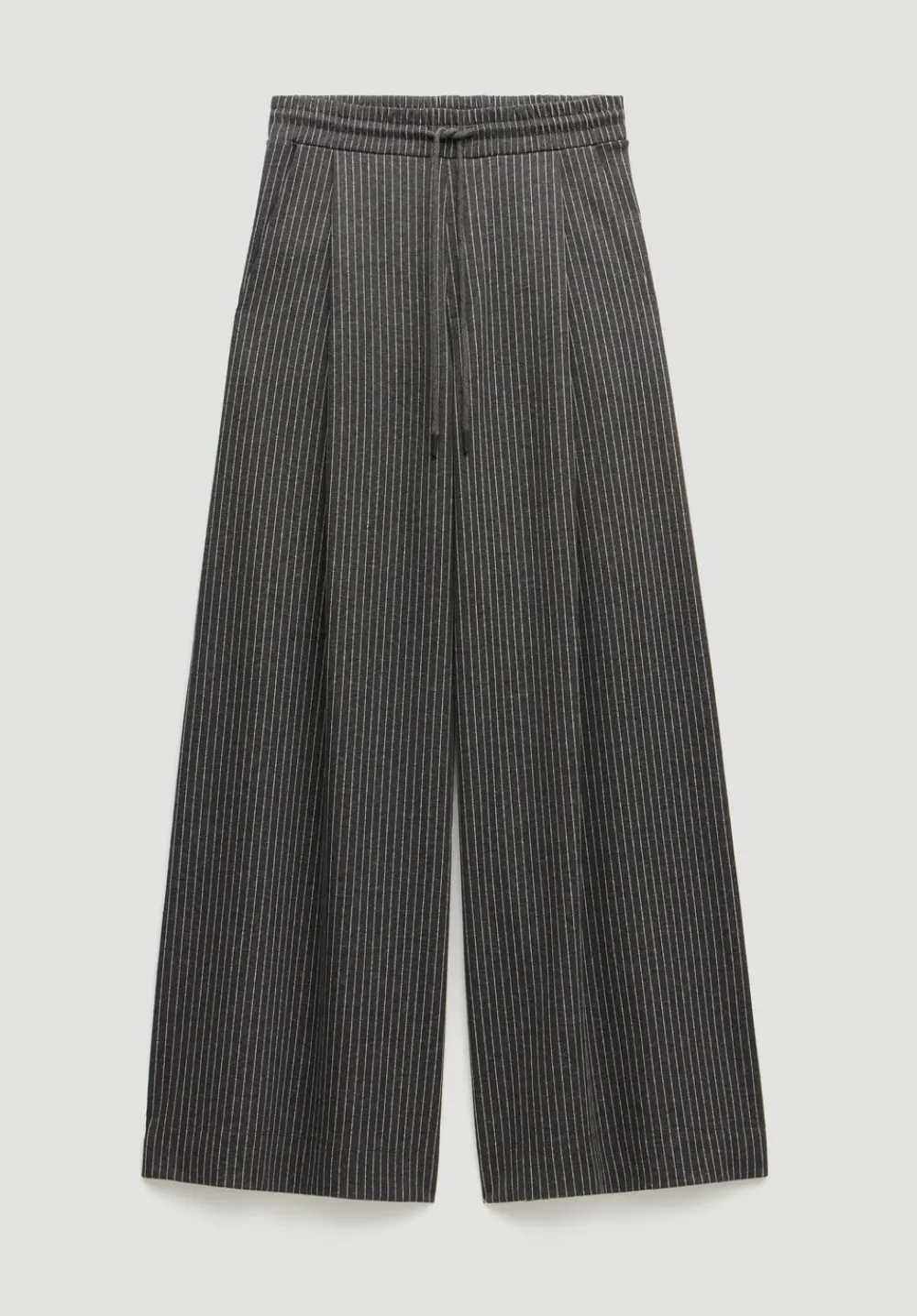 hush Joggers & Leggings|Trousers|Pinstripe Wide Leg Jogger Grey Stripe