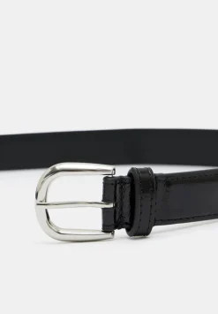 hush Belts|Polly Patent Leather Belt Black