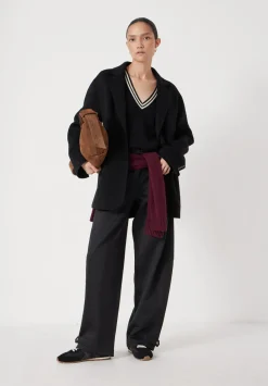 hush Jackets & Coats|Pure Wool Double Faced Blazer Black