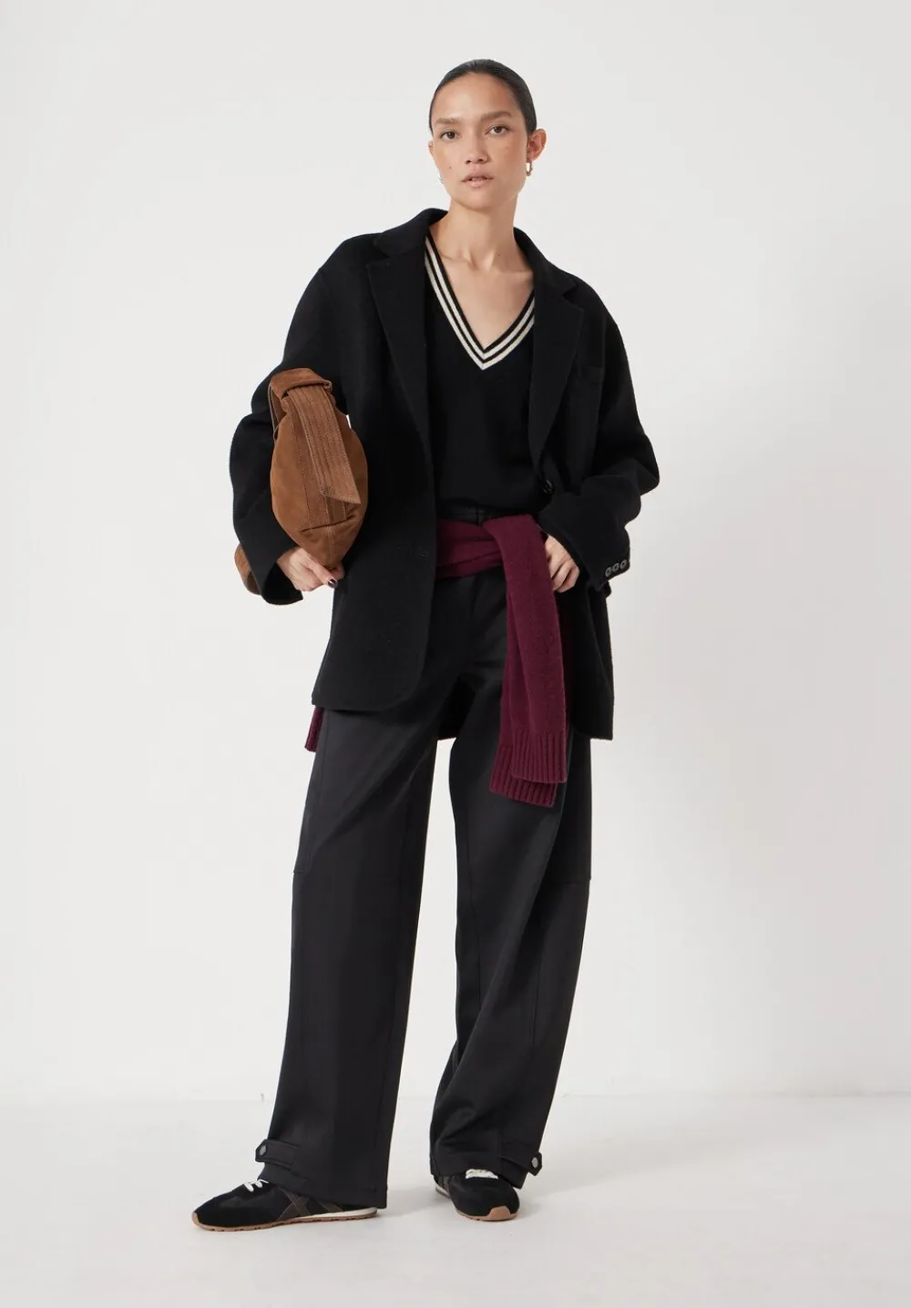 hush Jackets & Coats|Pure Wool Double Faced Blazer Black