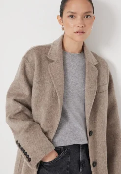 hush Jackets & Coats|Pure Wool Double Faced Blazer OATMEAL MARL
