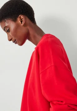 hush Sweatshirts & Hoodies|Quinn Oversized Sweatshirt Bright Red