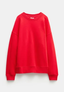 hush Sweatshirts & Hoodies|Quinn Oversized Sweatshirt Bright Red
