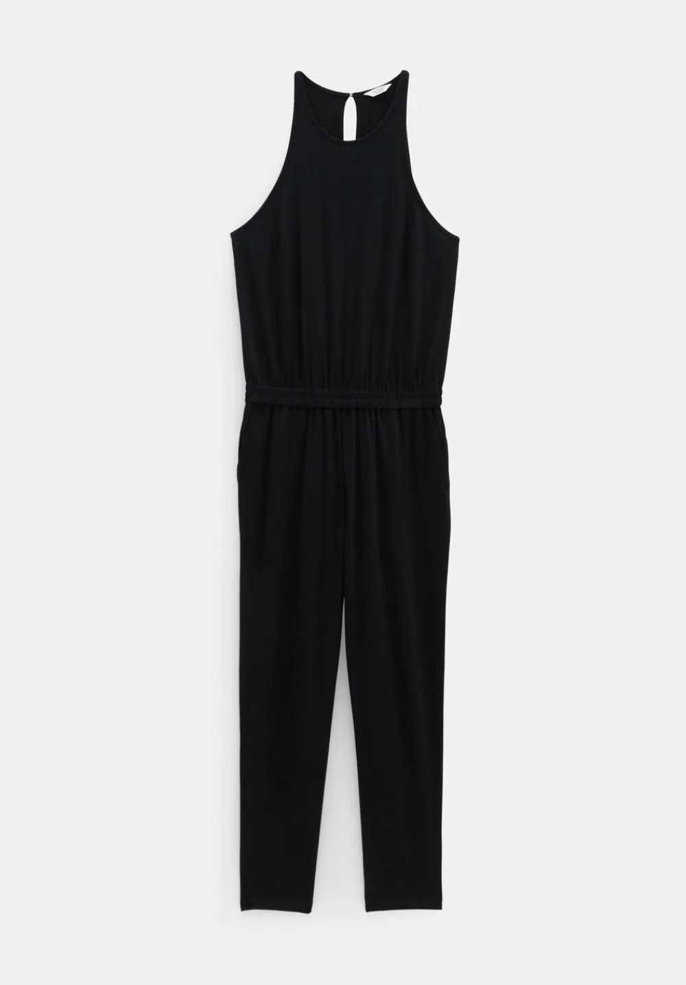 hush Jumpsuits|Racer Back Jersey Jumpsuit Black