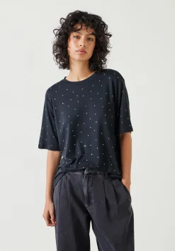 hush Tops & T-Shirts|Rae Rhinestone T-Shirt Black