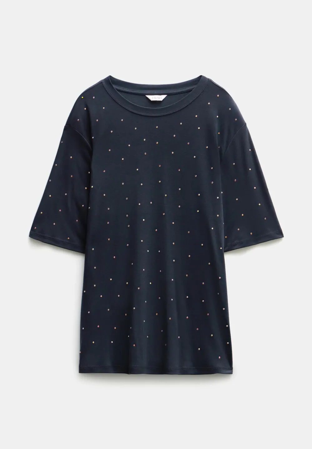 hush Tops & T-Shirts|Rae Rhinestone T-Shirt Black