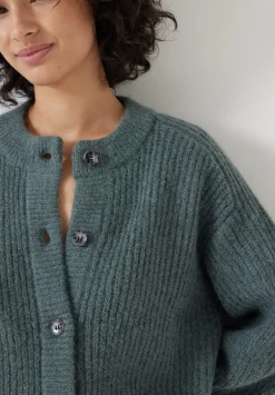 hush Jumpers & Cardigans|Raven Wool Blend Cardigan Sage Green
