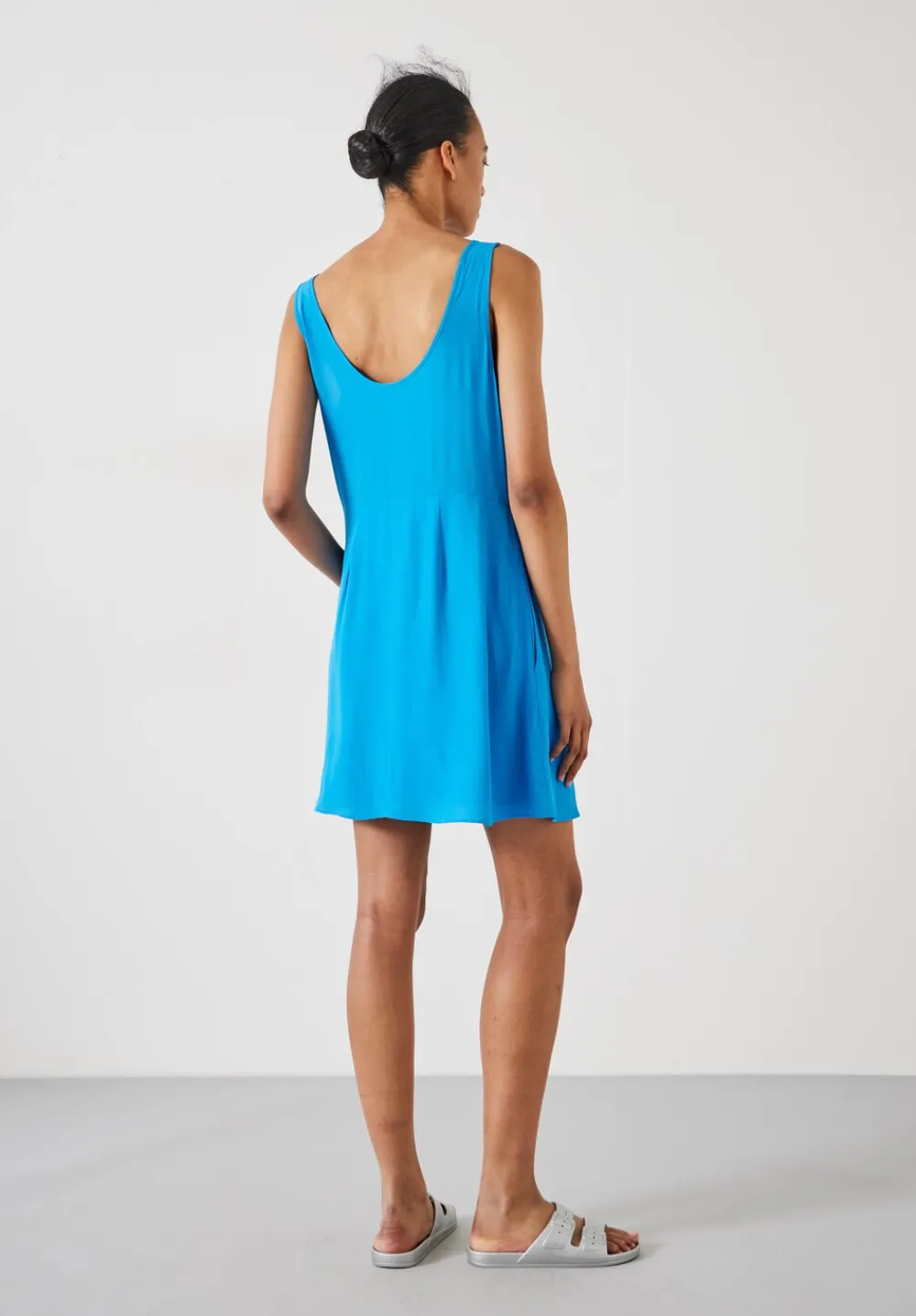 hush Dresses|Rebekah relaxed Mini Dress Bright Blue