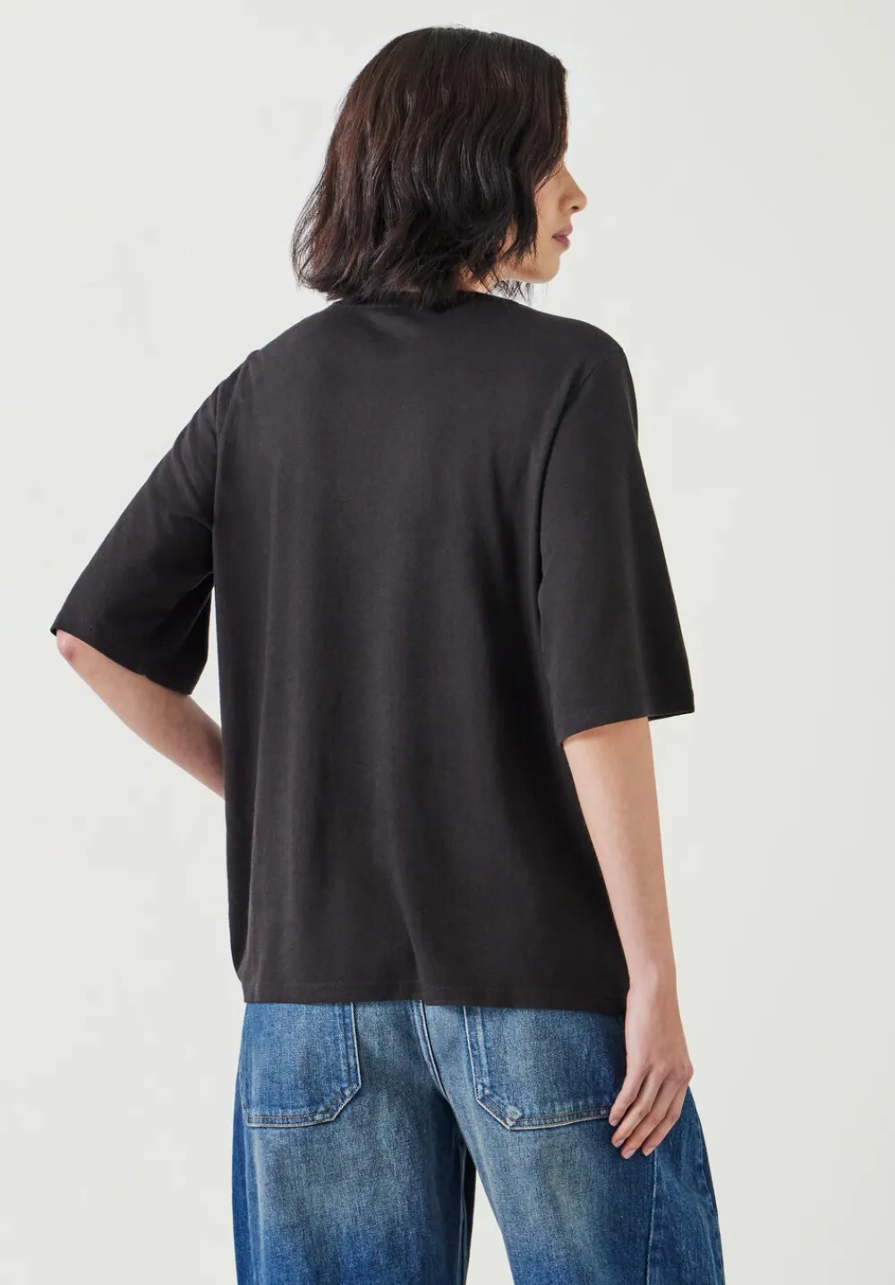 hush Tops & T-Shirts|Reece Drapey T-Shirt Black