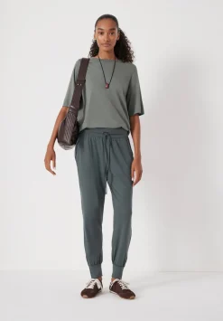 hush Tops & T-Shirts|Reece Drapey T-Shirt Sage Green