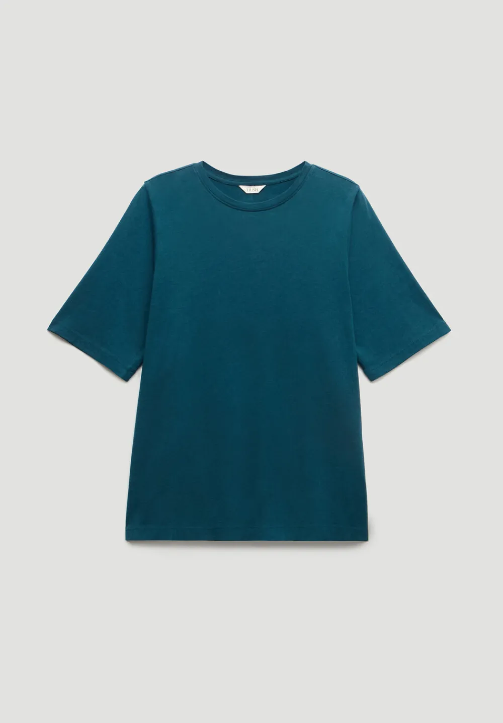 hush Tops & T-Shirts|Reece Drapey T-Shirt Teal Blue