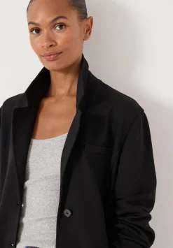 hush Jackets & Coats|Relaxed Ponte Blazer Black