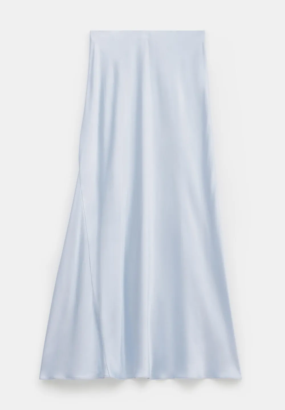 hush Skirts|Remi Satin Maxi Skirt Blue