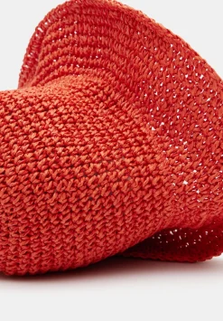 hush Hats|Remy Raffia Bucket Hat Orange