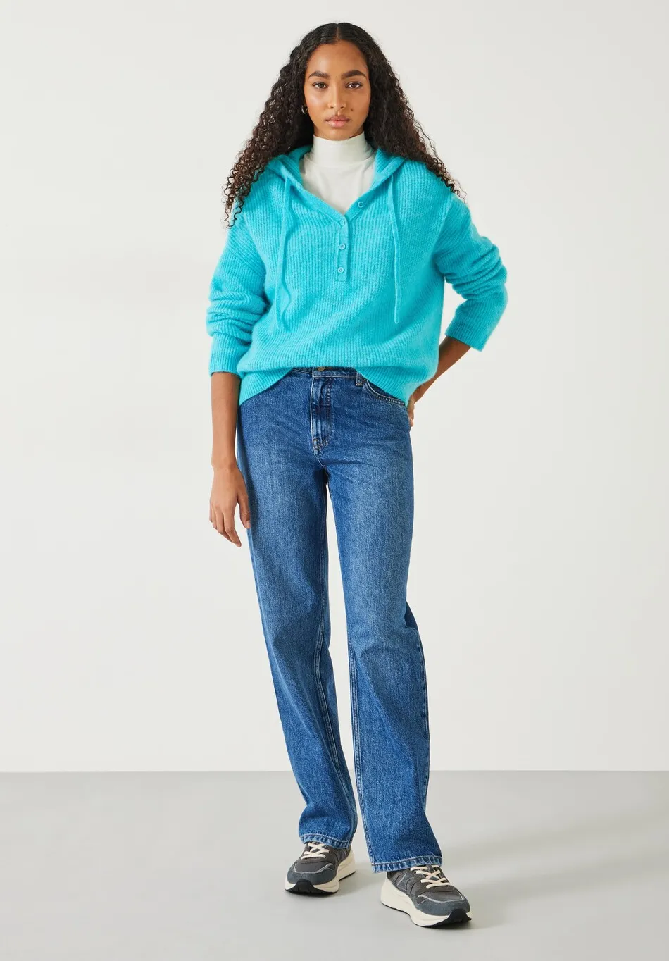 hush Jeans|Remy Straight Slouch Jeans Mid Authentic Blue