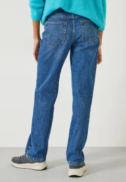 hush Jeans|Remy Straight Slouch Jeans Mid Authentic Blue