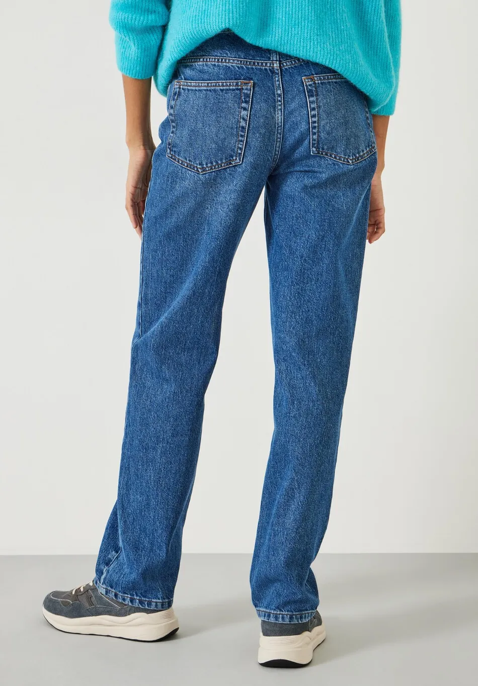 hush Jeans|Remy Straight Slouch Jeans Mid Authentic Blue