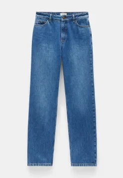 hush Jeans|Remy Straight Slouch Jeans Mid Authentic Blue