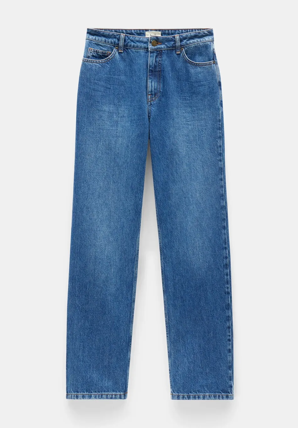 hush Jeans|Remy Straight Slouch Jeans Mid Authentic Blue