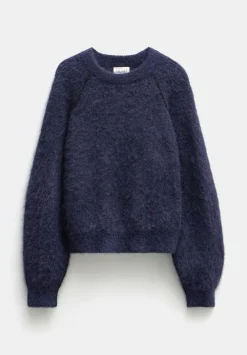 hush Jumpers & Cardigans|River Brushed Boxy Jumper Navy