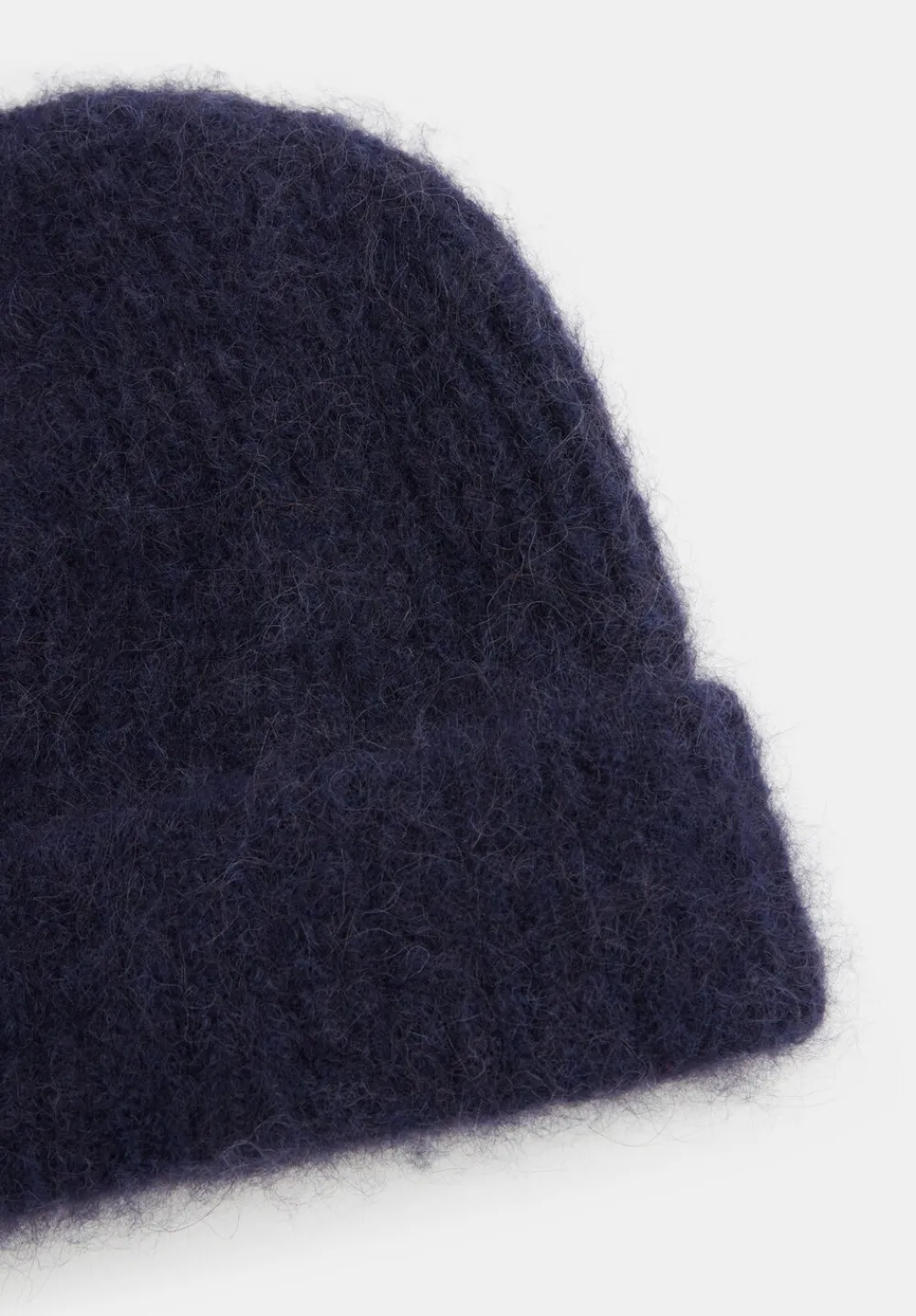 hush Hats|River Rib Alpaca Blend Beanie Midnight Navy